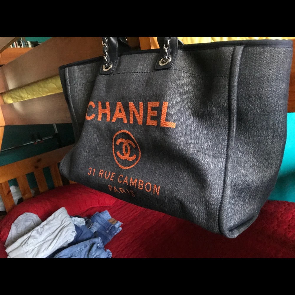 ***SOLD*** Authentic Chanel Deauville Tote
